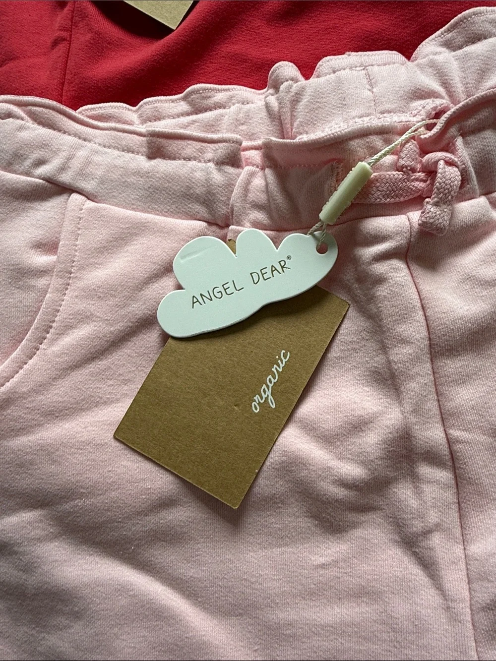 Angel Dear girls French Terry Paperbag Shorts Pink and Red Bundle Size 6 NEW